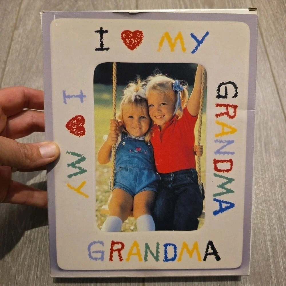 Vintage I Love My Grandma Frame See Pics For Measurement Fits 3.5x5 Photo W/Box‎
